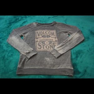 Gray pull over sweater