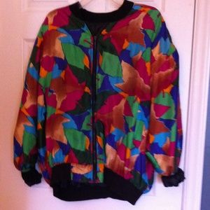 90's Colorful Windbreaker