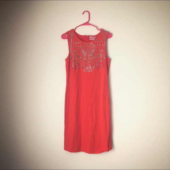 Philosophy Dresses & Skirts - Orange Studded Dress