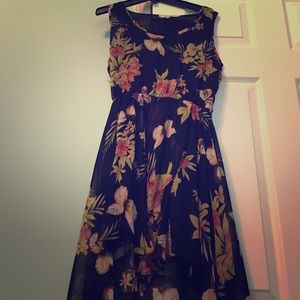 Floral High/Low Dress