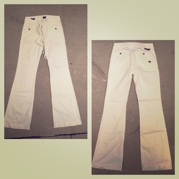 ‼️Sold‼️Ivory COH drawstrings wide leg trousers - Picture 1 of 4