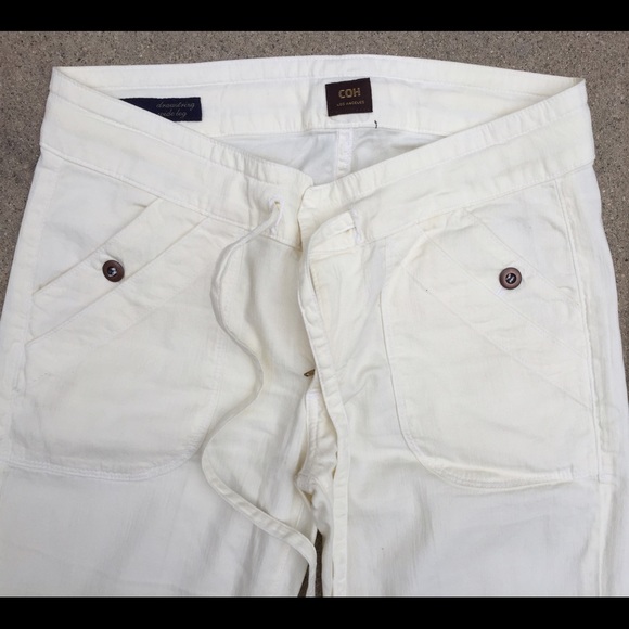 ‼️Sold‼️Ivory COH drawstrings wide leg trousers - Picture 2 of 4