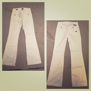 ‼️Sold‼️Ivory COH drawstrings wide leg trousers