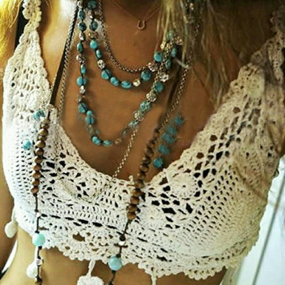 Sexy cropped halter with tassels to tease!