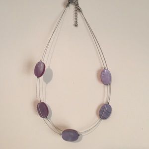 Express 7" purple necklace