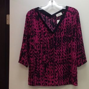 Fuchsia printed top!