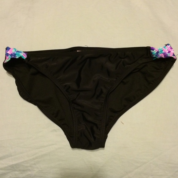 black bikini bottoms