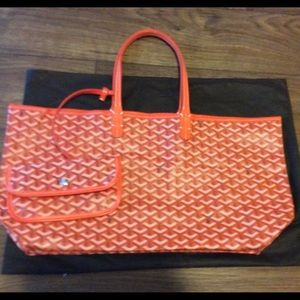 Goyard-inspired bag. Brand new. Orange.