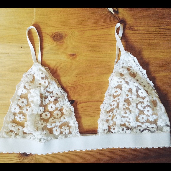 Tops - White lace bralette skivvies (pre order)