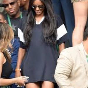 T by Alexander Wang football jersey dress