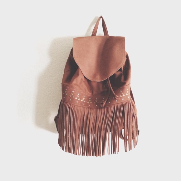 American Eagle Outfitters Handbags - Fringe Backpack AEO
