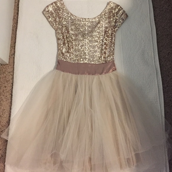 Champagne gold dress