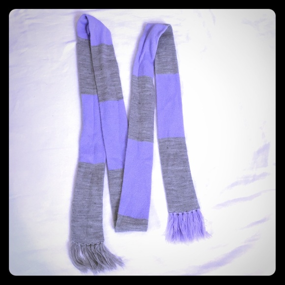 Purple and Gray Scarf