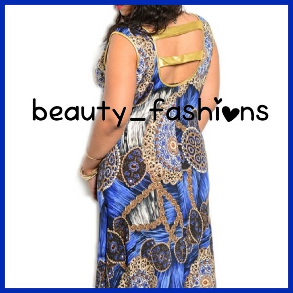 Printed High Low Drape Front Dress - Picture 3 of 3