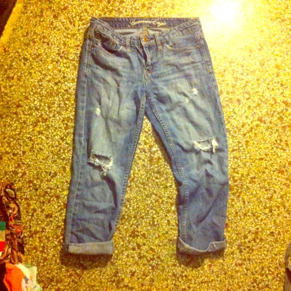 Boyfriend fit capris