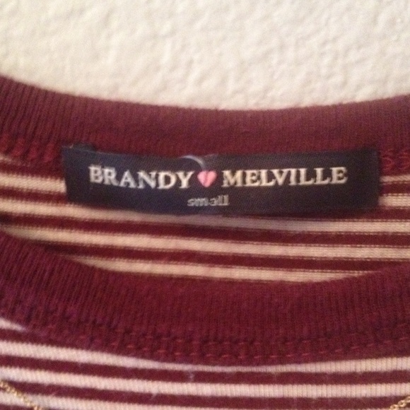 👑TRADED👑Brandy melville striped t-shirt❤️ - Picture 2 of 4
