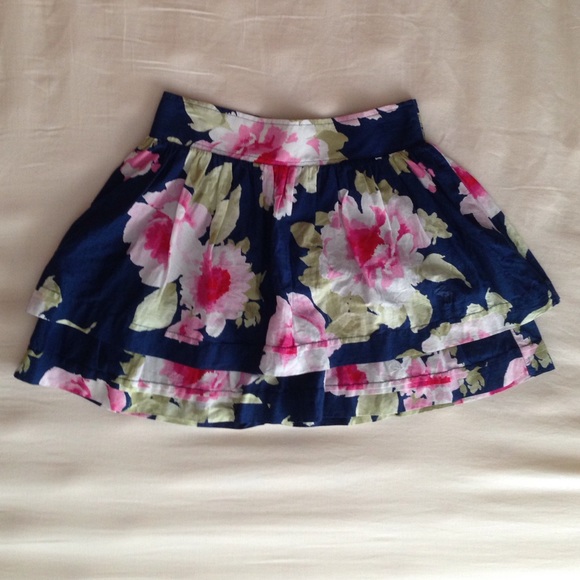 A&F Floral Miniskirt