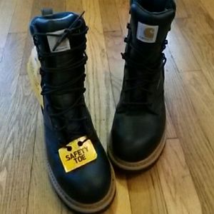 Carhartt steel toe leather work boots mens