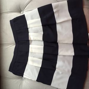 Navy and white skirt