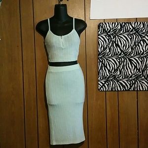 Crop tank with skirt set.