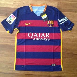 15/16 Barcelona home jersey NWT size S&M&L