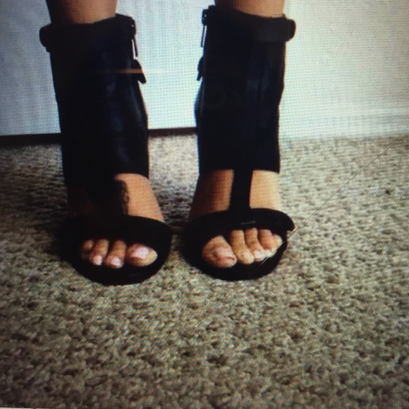 Real leather heels