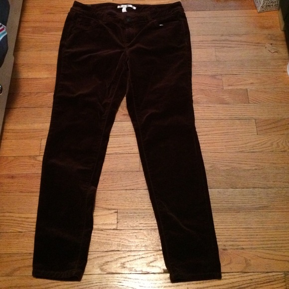 LC Lauren Conrad burgundy corduroy skinny pant
