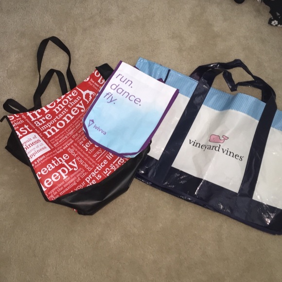 Vineyard vines ivivva and lulu lemon bags!