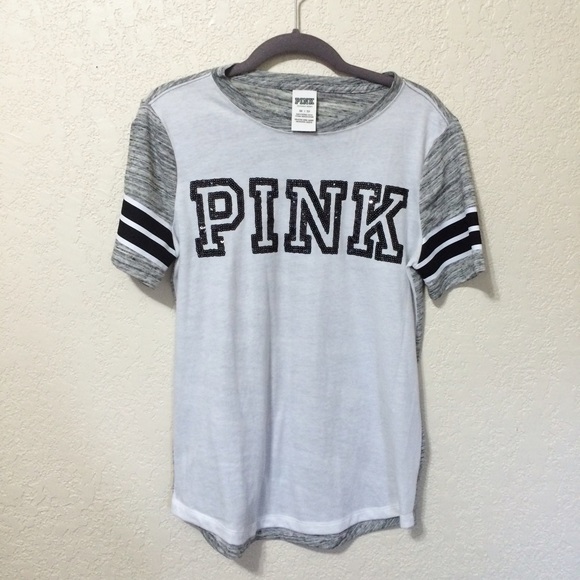 🚫SOLD🚫Grey White Black Bling Perfect Legging Tee - Picture 2 of 3