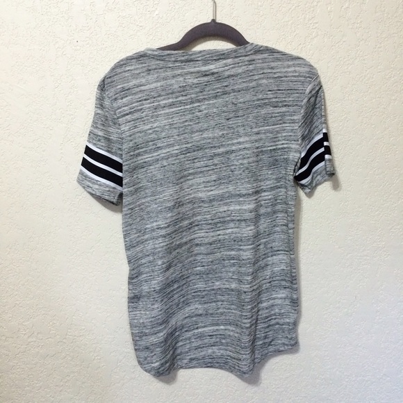 🚫SOLD🚫Grey White Black Bling Perfect Legging Tee - Picture 3 of 3