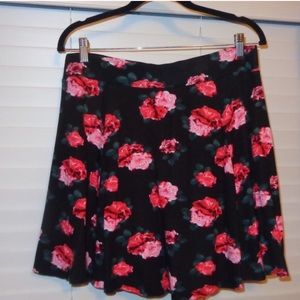 H&M Divided Floral Skater Skirt