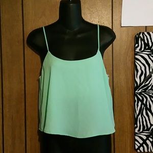 Semi crop top tank.
