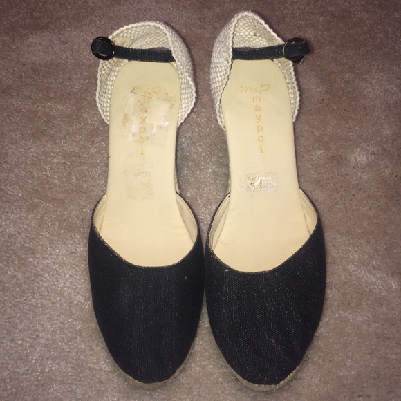 Denim/ Croche Maypol™ wedges