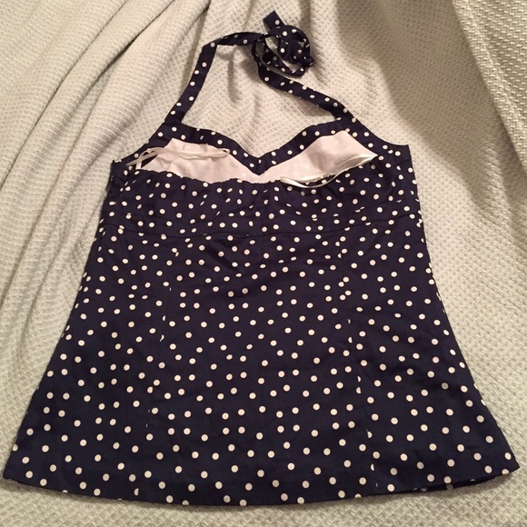 J Crew Polka Dot Halter Top - Picture 2 of 3