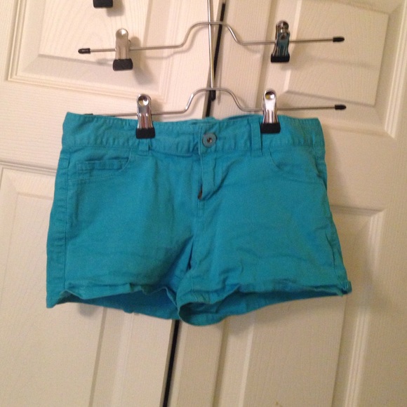 Blue shortie shorts