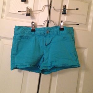 Blue shortie shorts