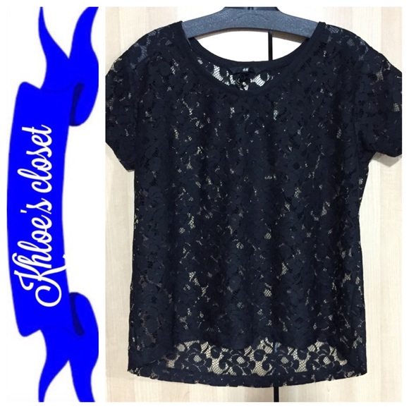 ❌SOLD❌Black lace top