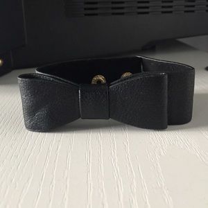 Faux leather cuff bracelet