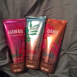 3 bath & body works body bronzing lotions