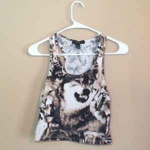 Forever 21 Wolf Crop Top