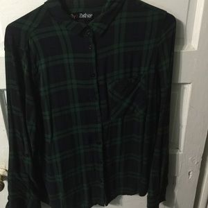Green & black flannel