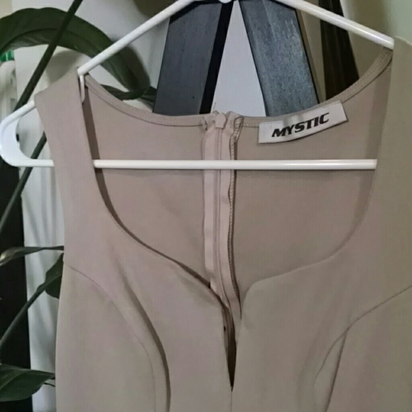 NWOT Tan Peplum Shirt