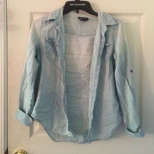 Denim/Cotton Button-Up