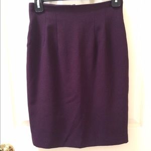 Purple pencil skirt