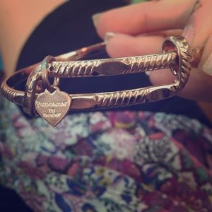 Rose gold Authentic Alex & Ani Textured Bracelet