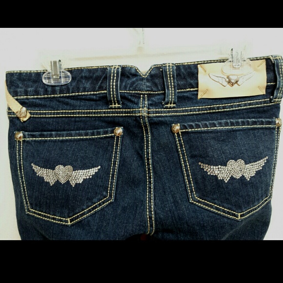 Twisted Heart Blue Jeans