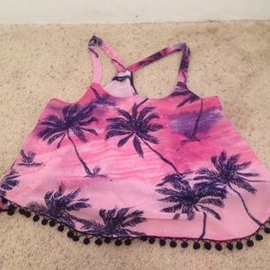 a purple tank
