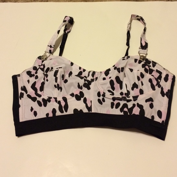 BEBE Poplin bra top