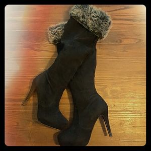 Miss Me platform calf boots