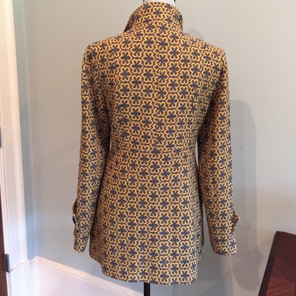 NWOT Double Breasted Jacket Size 8. Grey/Mustard - Picture 4 of 4